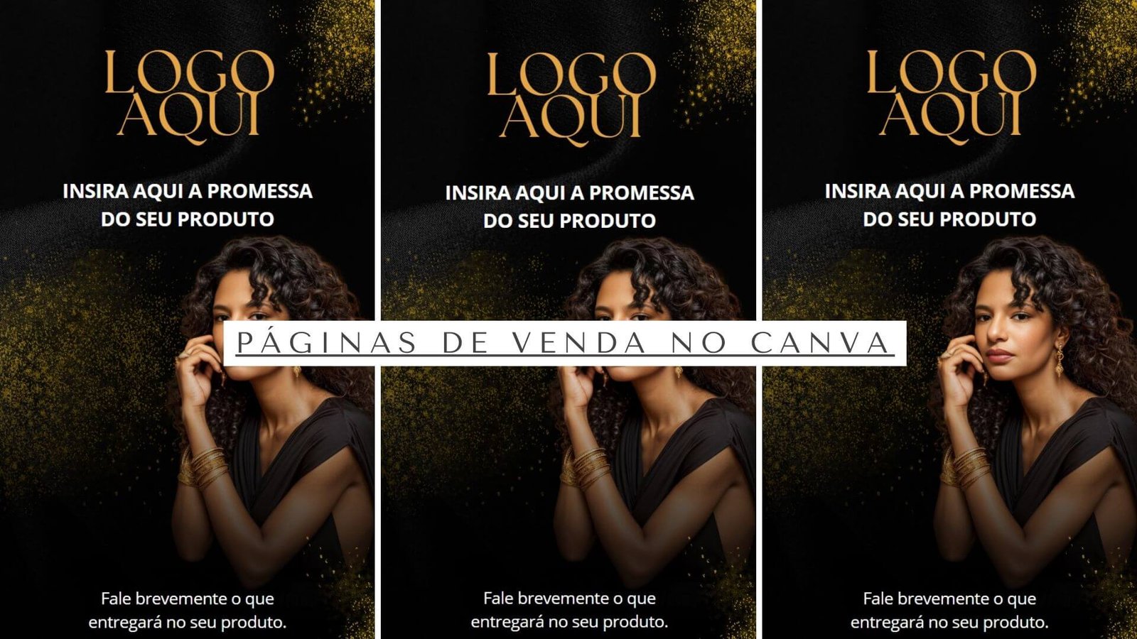 PÁGINAS DE VENDAS NO CANVA.